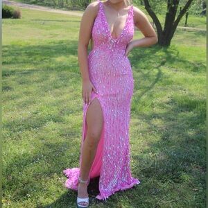 Sherri Hill 54912 Size 0 Candy Pink